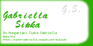 gabriella sipka business card